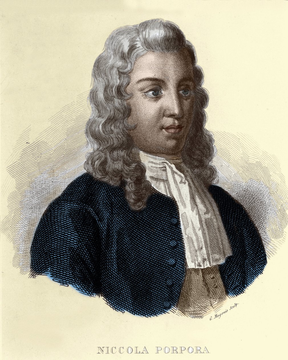 Portrait of Nicola Antonio Porpora, Italian composer (1686-1768). 作者 未知艺术家