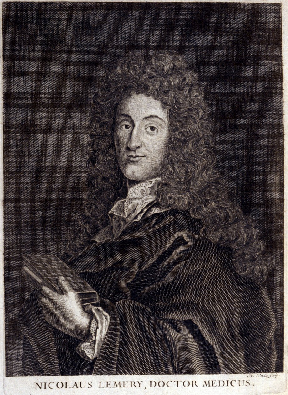 Nicolas Lemery (1645 - 1715) 的肖像，法国药剂师和化学家。 作者 未知艺术家