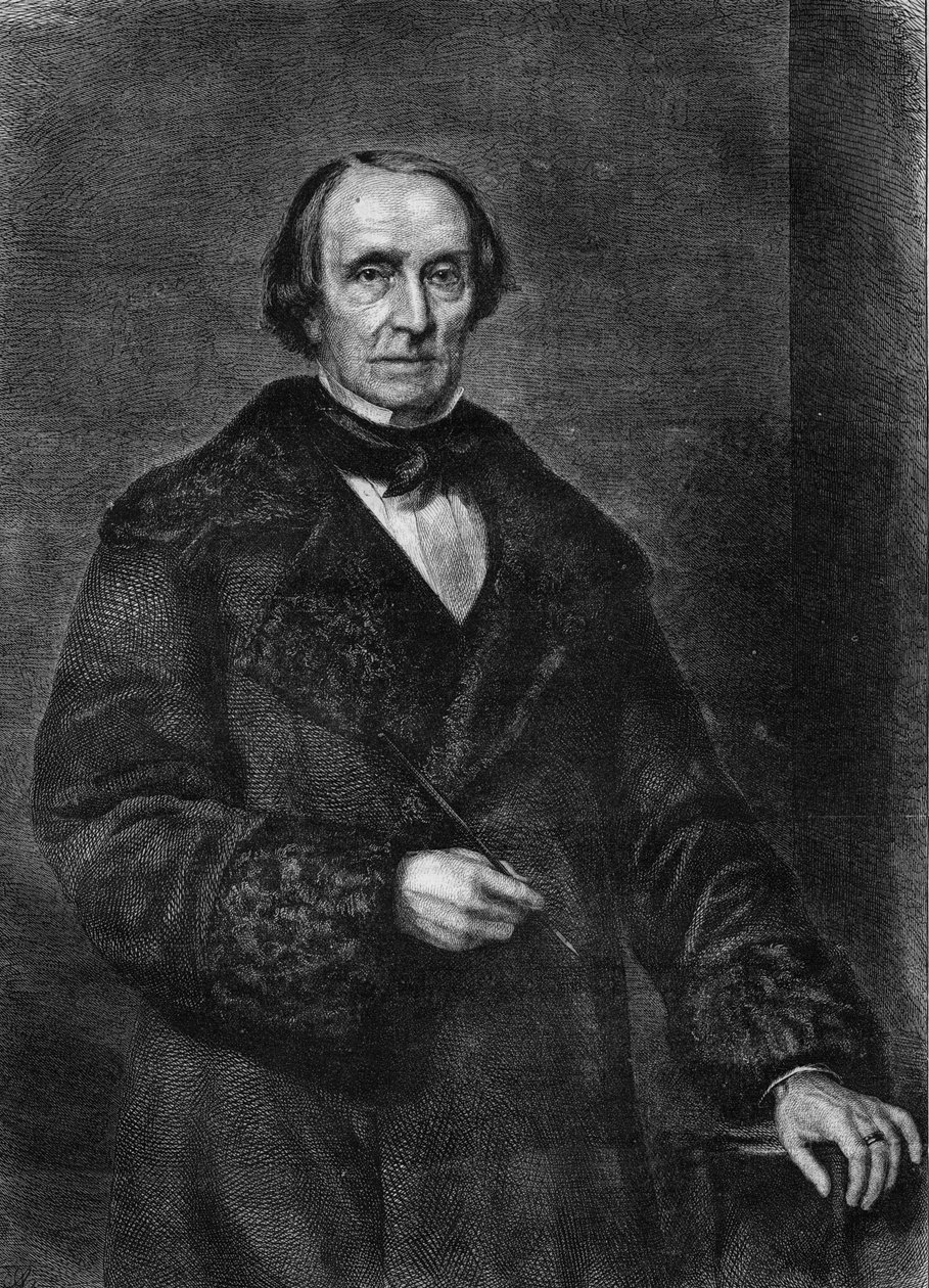 Peter von Cornelius的肖像，德国画家1783年至1867年）。) 作者 未知艺术家