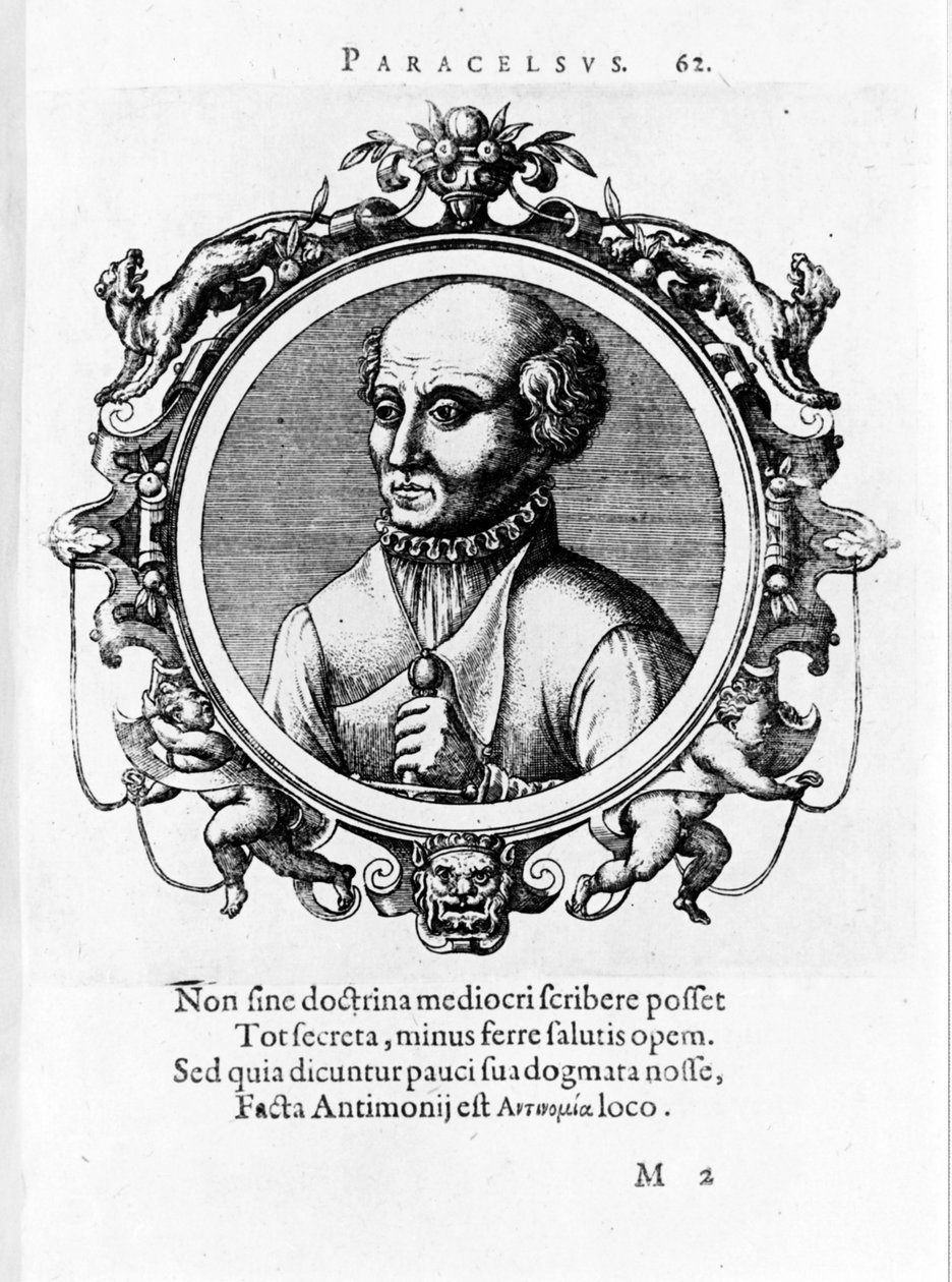 菲利普·奥雷奥勒斯 Theophrast Bombast von Hohenheim Paracelsus 的肖像 作者 未知艺术家