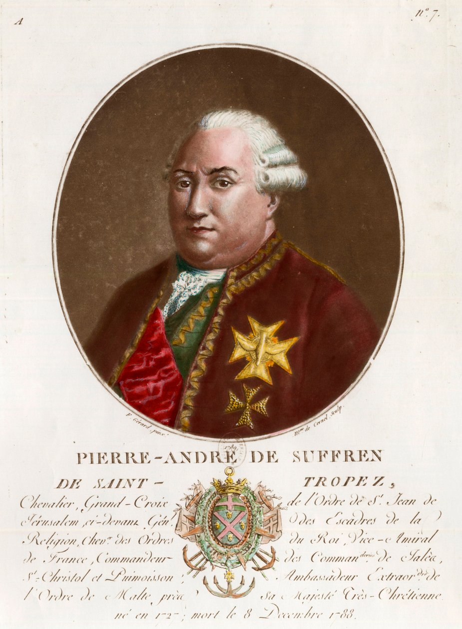 Pierre Andre de Suffren de Saint Tropez的肖像 作者 未知艺术家