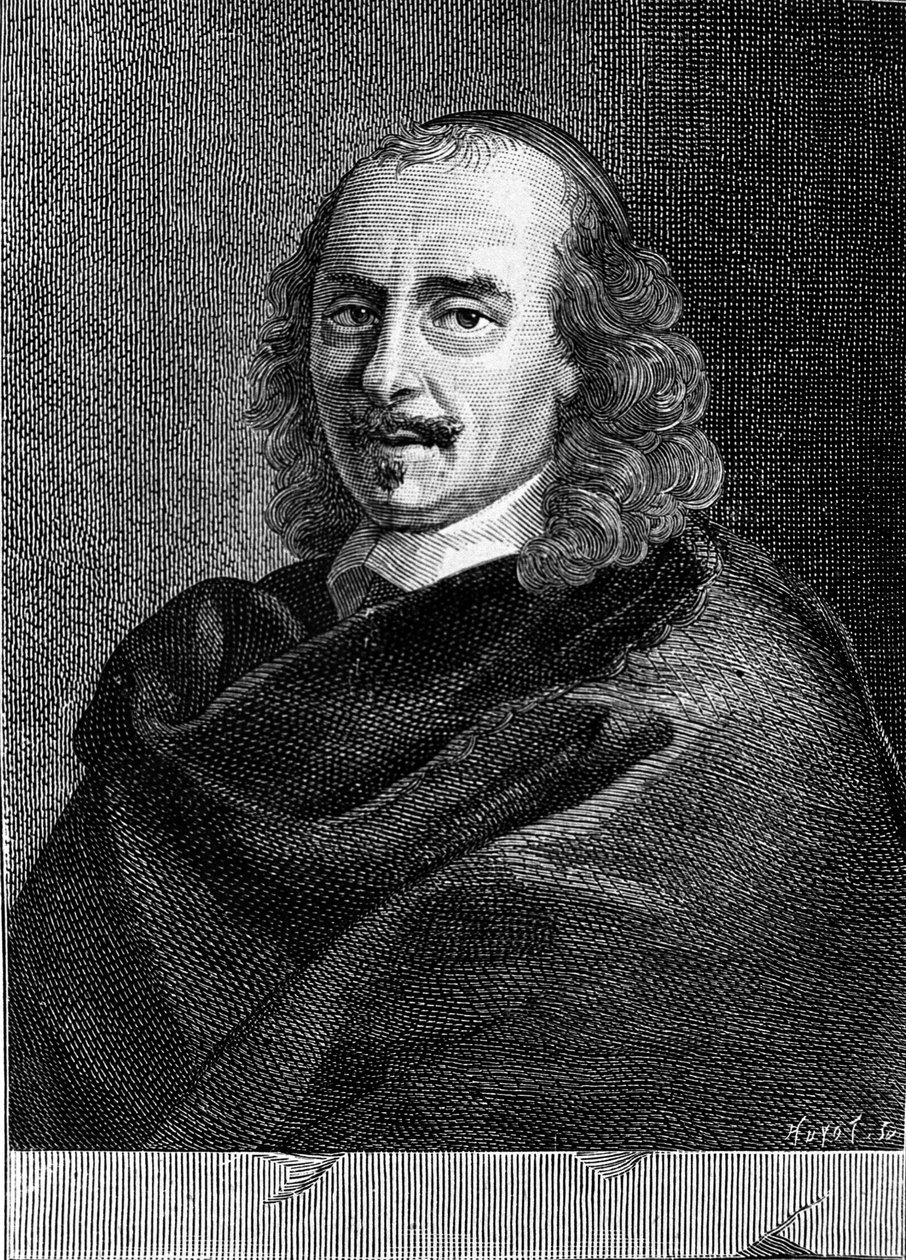 Pierre Corneille (1606 - 1684) 的肖像。 作者 未知艺术家