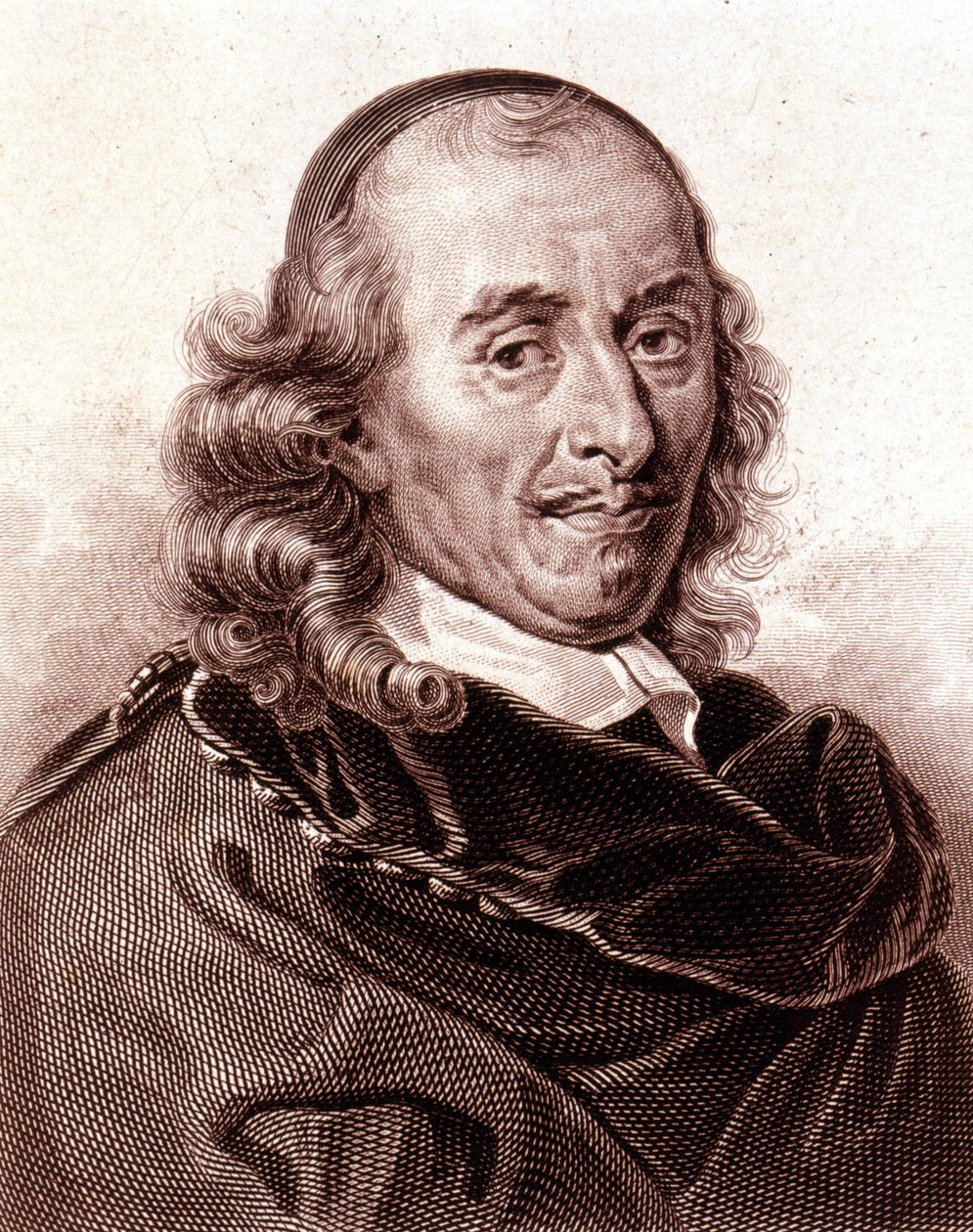 Pierre Corneille (1606 - 1684) 的肖像，法国戏剧诗人。 作者 未知艺术家