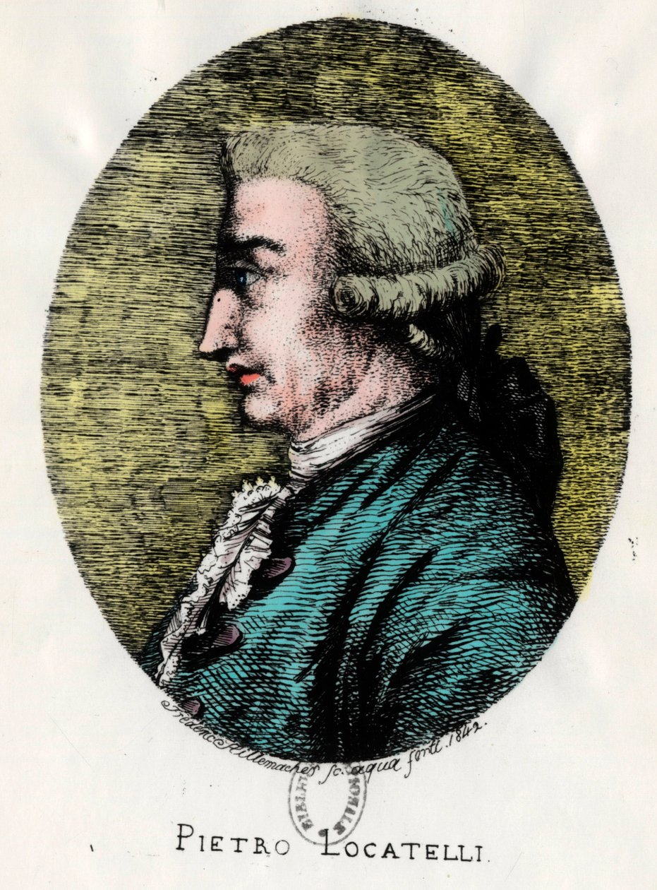 Pietro Locatelli的肖像 作者 未知艺术家