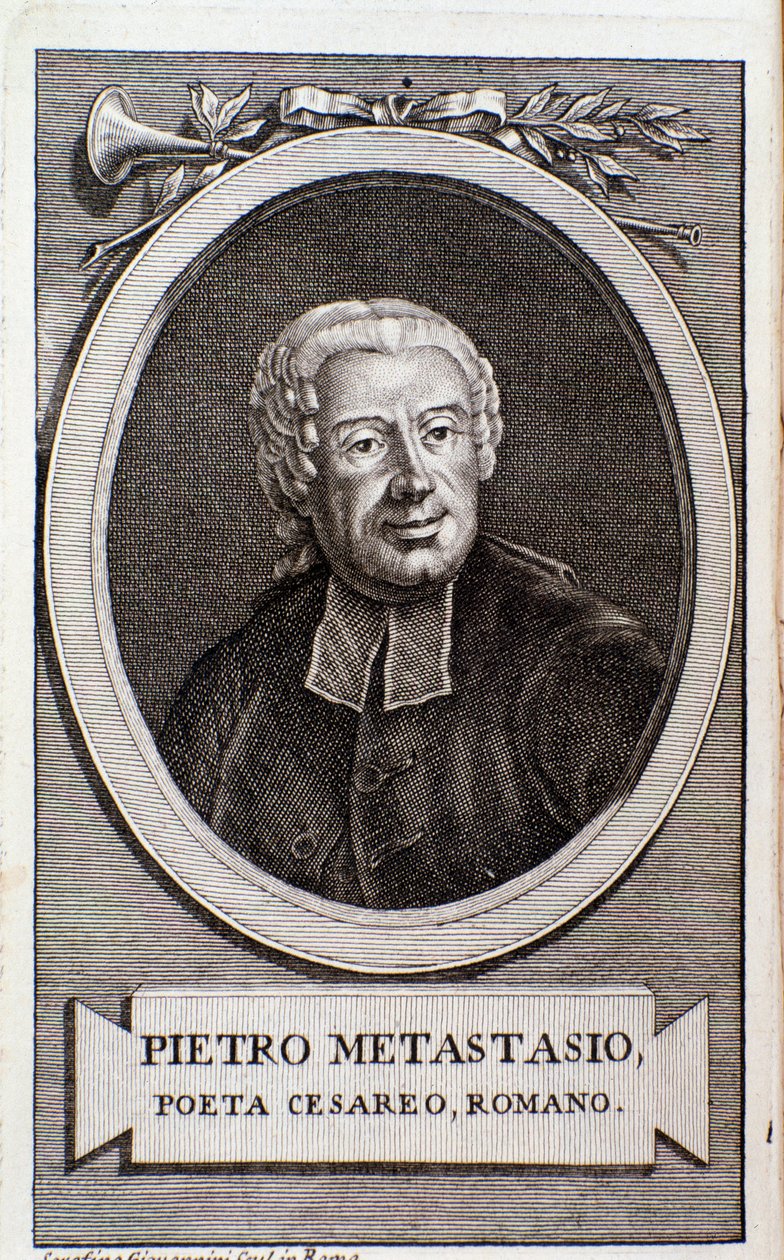 Pietro Metastasio 的肖像（雕刻） 作者 未知艺术家
