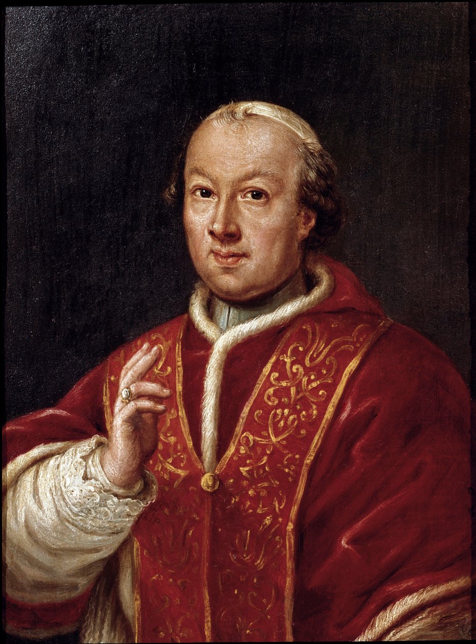 教皇皮乌斯（Pio 或 Pius）六世肖像（1717-1799）匿名绘画。 18 世纪罗马，复兴博物馆 作者 未知艺术家