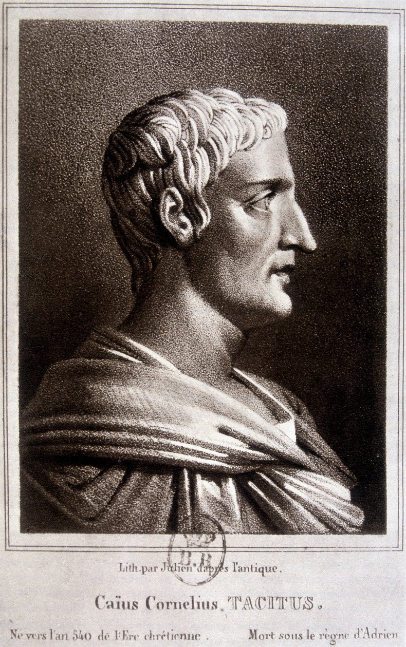 罗马历史学家 Tacitus dit Tacitus 的肖像（v.56 -v.120）。 作者 未知艺术家