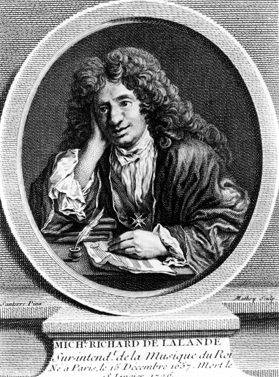 国王音乐总监理查德·德拉兰德 (Richard Delalande) 的肖像； 湾 1657 年 12 月 15 日在巴黎； d. 1726 年 1 月 18 日。 作者 未知艺术家