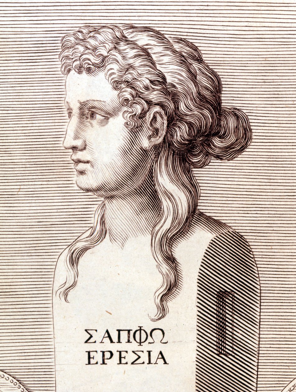 Portrait of Sapho (Sappho). 作者 未知艺术家