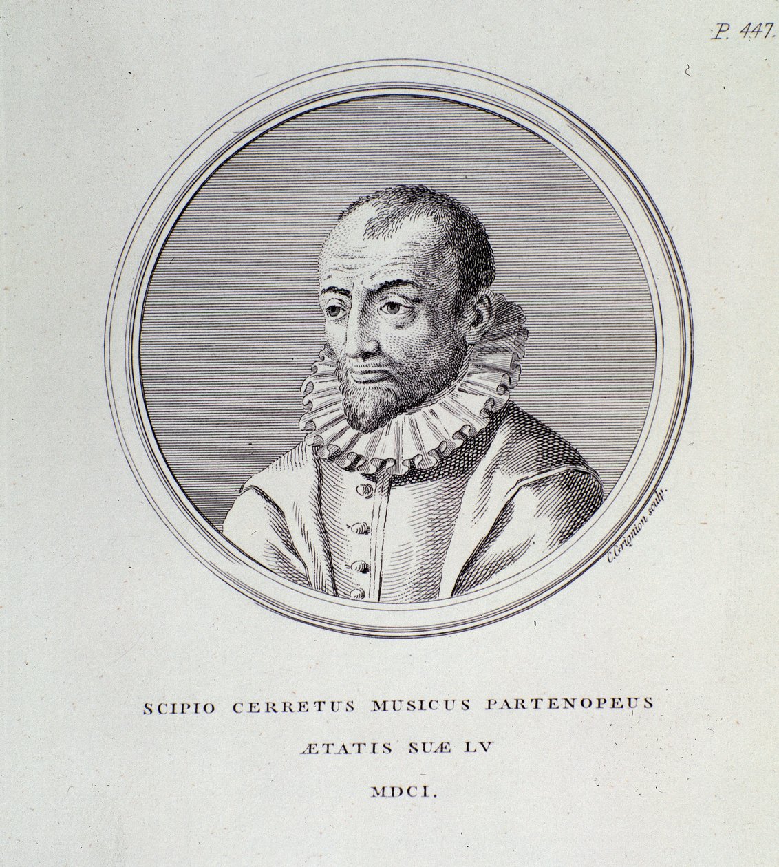 Scipione Cerreto 肖像（雕刻） 作者 未知艺术家