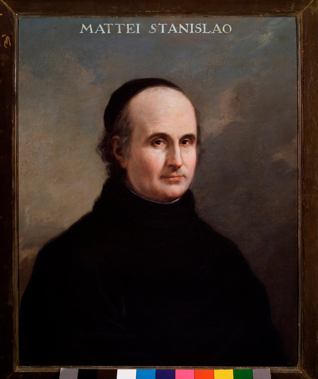 Stanislao Mattei (1750-1825)意大利作曲家的肖像 无名画。18世纪的博洛尼亚，civico museo musicale博物馆 作者 未知艺术家