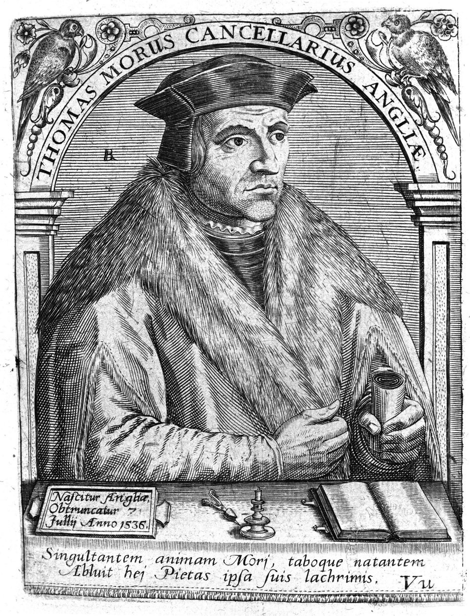 Portrait of Thomas More (1478 - 1538), English politician and humanist. 作者 未知艺术家