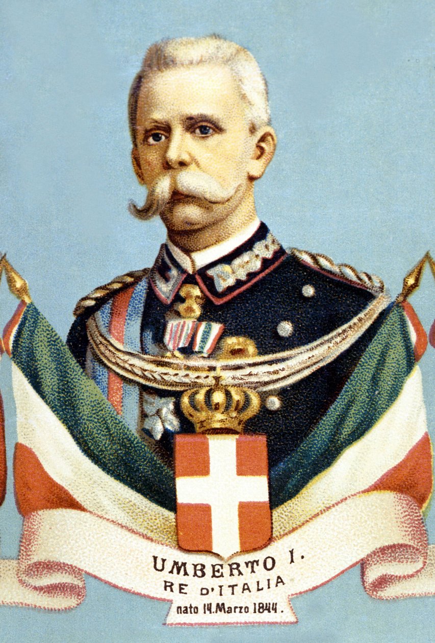 Portrait of Umberto 1st King of Italy (Humbert I 作者 未知艺术家