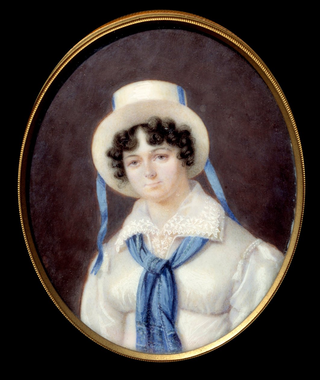 英国冒险的肖像 Sophie Dawes，Fuecheres 男爵夫人 (1790-1840)，身着狩猎装 匿名粉彩画 19 世纪尚蒂伊，康德博物馆 作者 未知艺术家