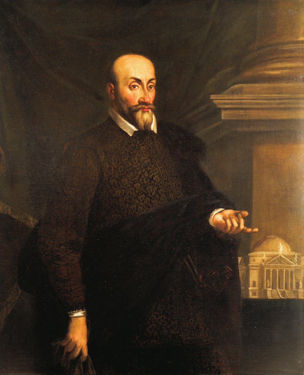 建筑师安德里亚·帕拉迪奥 (Andrea Palladio) 的肖像 作者 未知艺术家