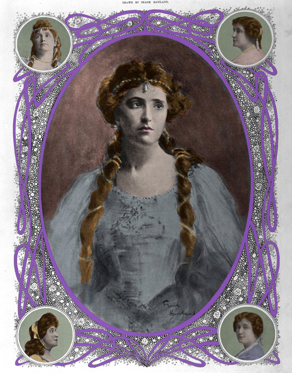 Portrait of the singer Nellie (Nelly) Melba (1861-1931) Late 19th century 作者 未知艺术家