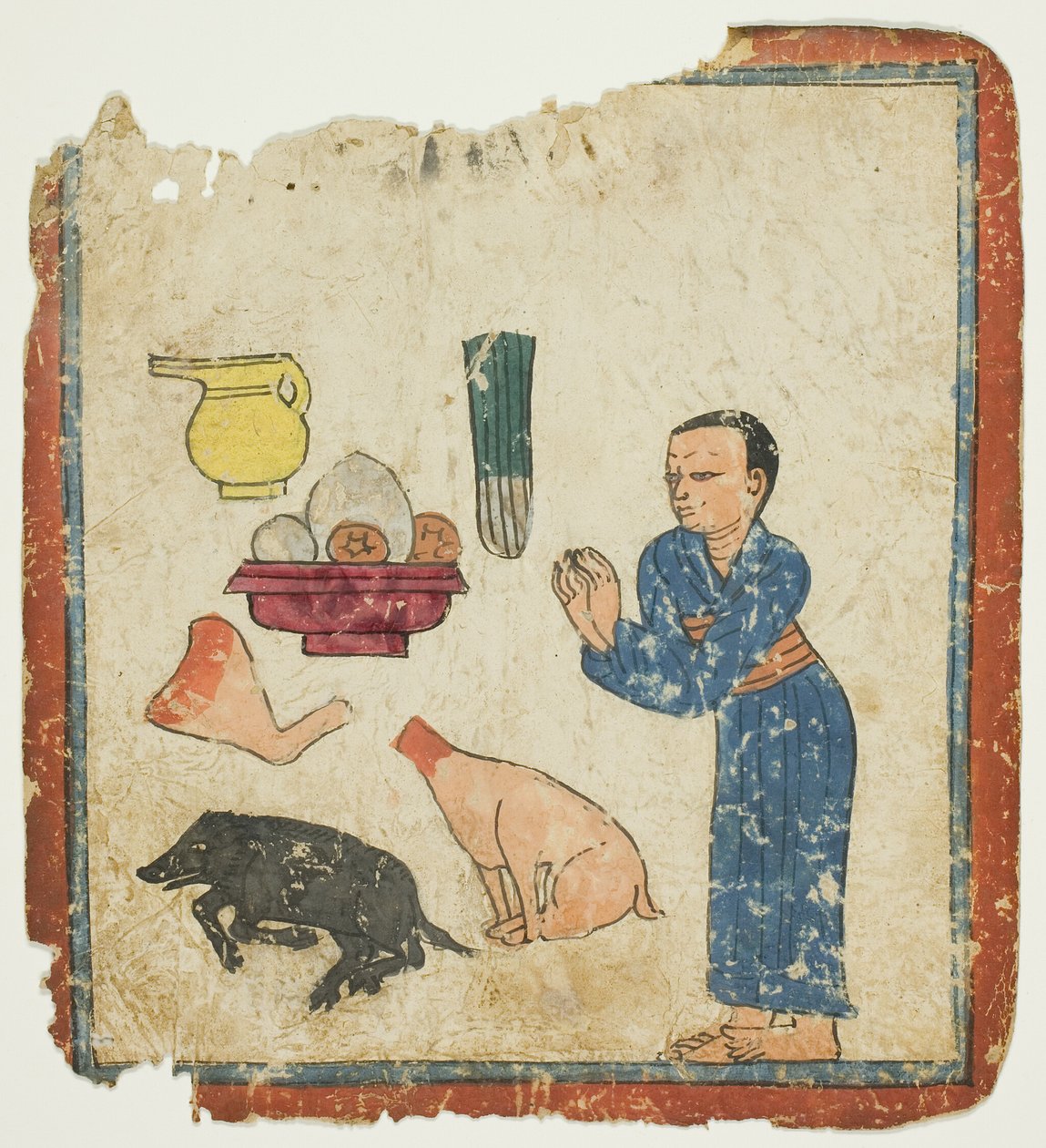 献祭，选自一套入门卡（查卡利） 作者 未知艺术家