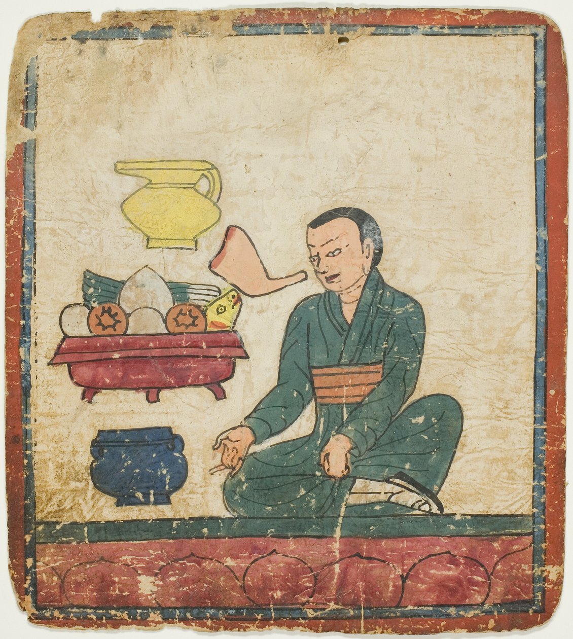献祭，选自一套入门卡（查卡利） 作者 未知艺术家