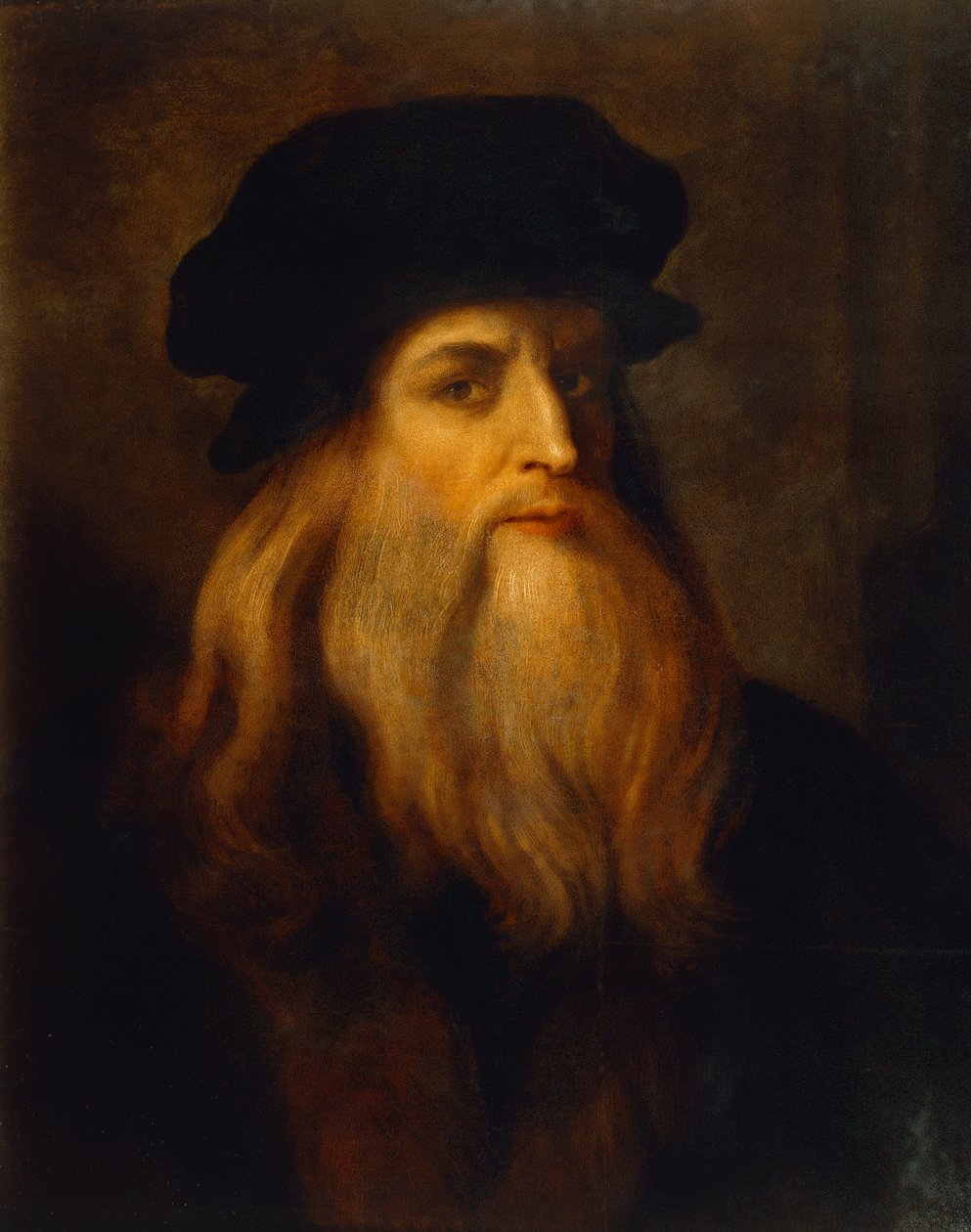 未知艺术家列奥纳多·达·芬奇（Leonardo da Vinci，1452-1519）的自画像 作者 未知艺术家