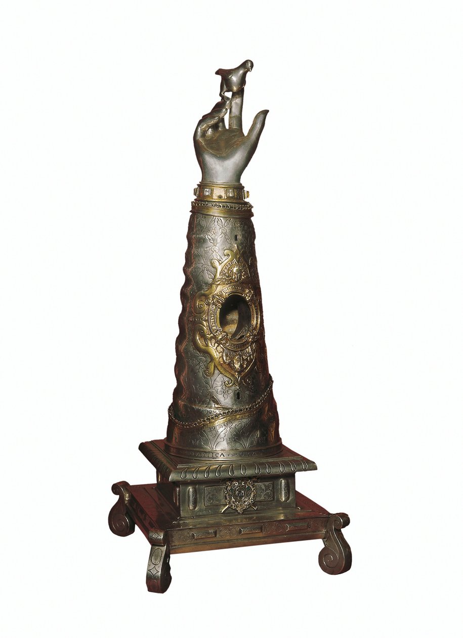 Reliquary of the right arm of Sister Sainte Scholastique (Scholastique) (480-543), founder of the Order of the Benedictines 作者 未知艺术家