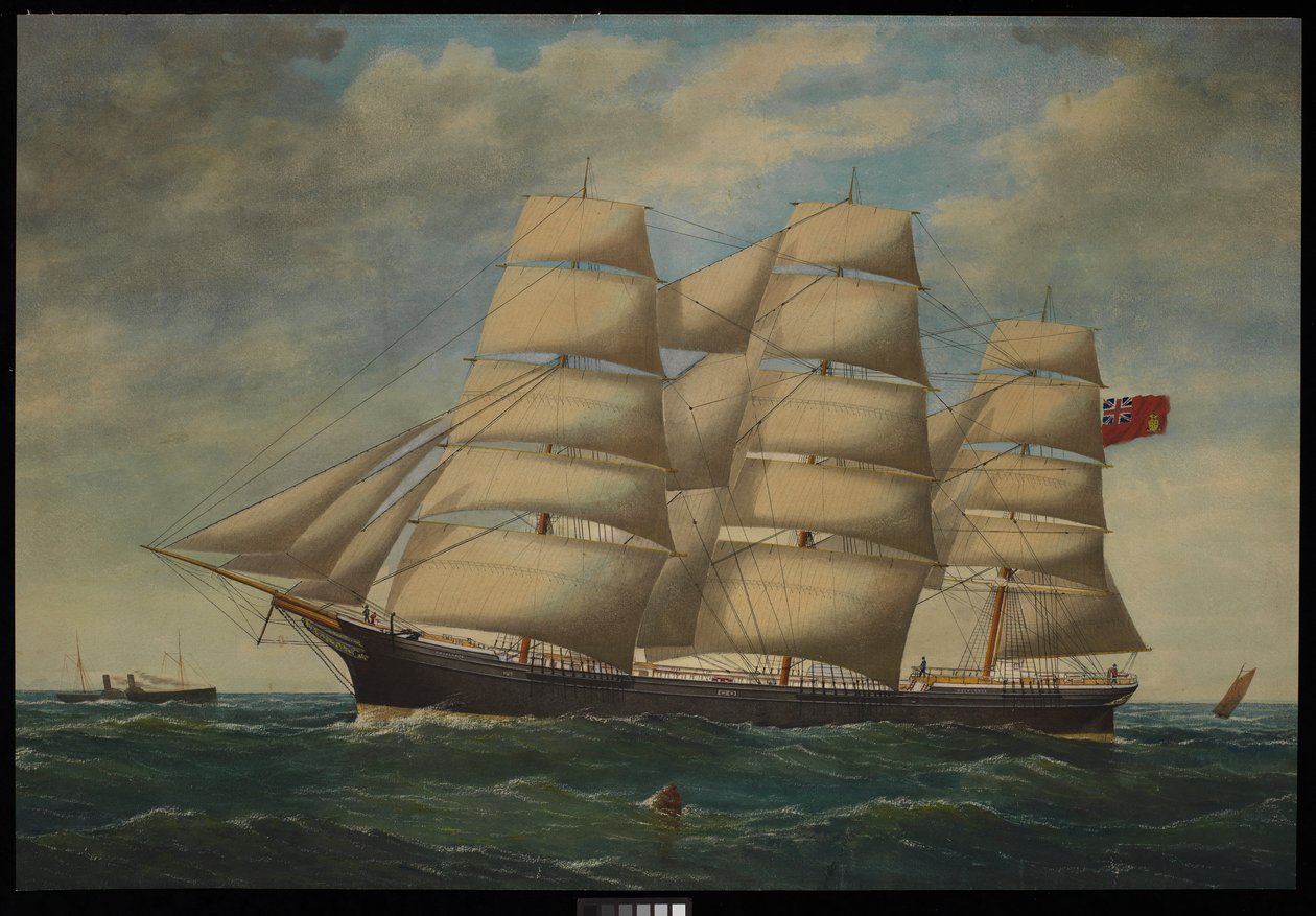 岩石地 1878 年（水粉画和水彩画） 作者 未知艺术家