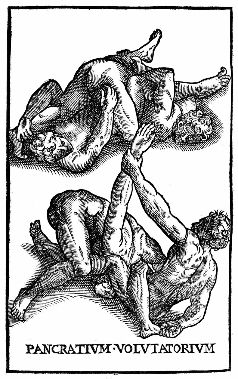罗马摔跤手——“Hieronymus Mercury 体操艺术” 作者 未知艺术家