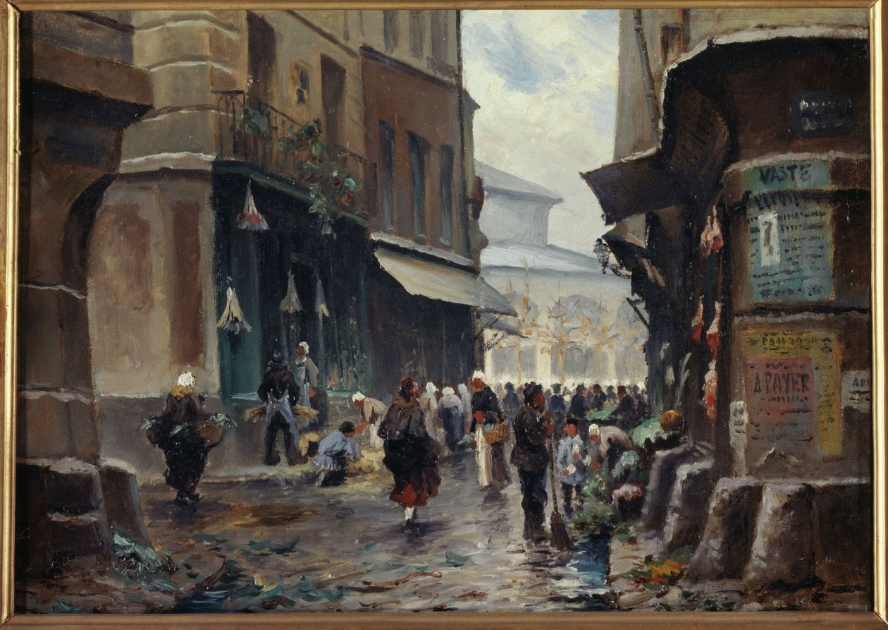 皮鲁埃特街，约 1880 年，今第一区，1875 至 1885 年间（绘画） 作者 未知艺术家