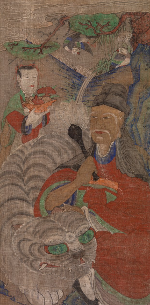 圣人与虎 作者 未知艺术家