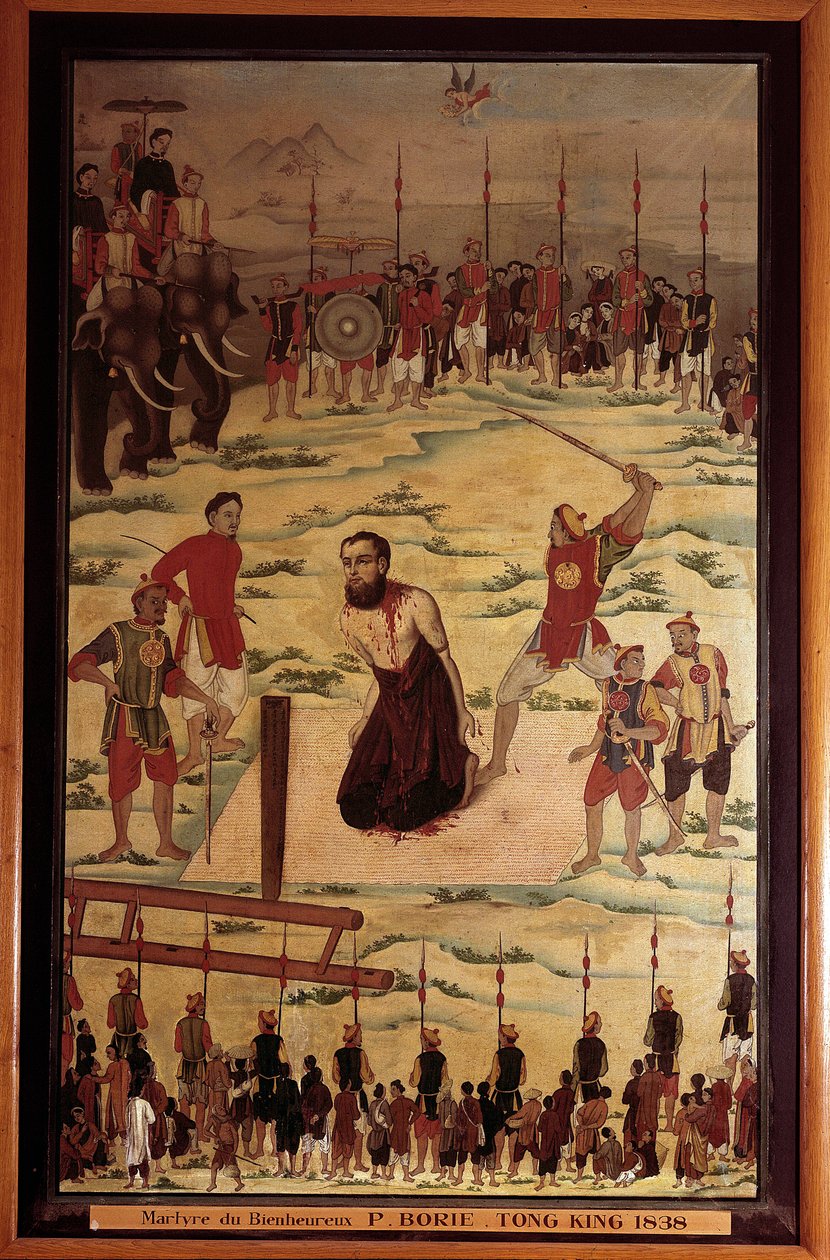 Saint Pierre Dumoulin Borie (Dumoulin-Borie) (1808-1838)，天主教传教士，1838 年在东京殉道。19 世纪的匿名绘画。 巴黎，耶稣会外国使团 作者 未知艺术家