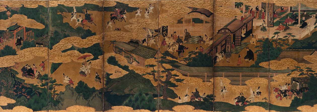 伊势物语》中的场景 作者 未知艺术家