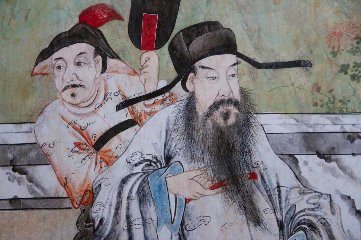 中国日常生活场景，中国墙纸细节，中国橱柜，狩猎住宅，Filippo Juvarra（1678-1736），意大利皮埃蒙特斯图皮尼吉 作者 未知艺术家