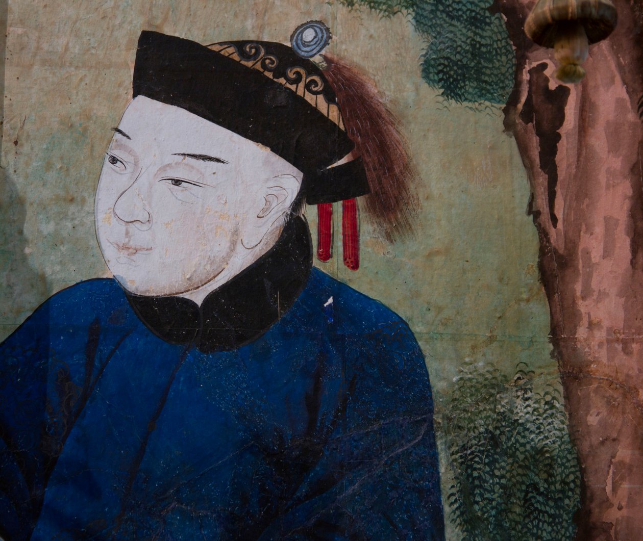 中国日常生活场景，中国墙纸细节，中国橱柜，狩猎住宅，Filippo Juvarra（1678-1736），意大利皮埃蒙特斯图皮尼吉 作者 未知艺术家