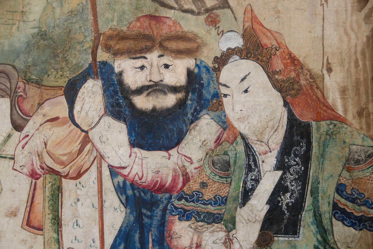 中国日常生活场景，中国墙纸细节，中国橱柜，狩猎住宅，Filippo Juvarra（1678-1736），意大利皮埃蒙特斯图皮尼吉 作者 未知艺术家