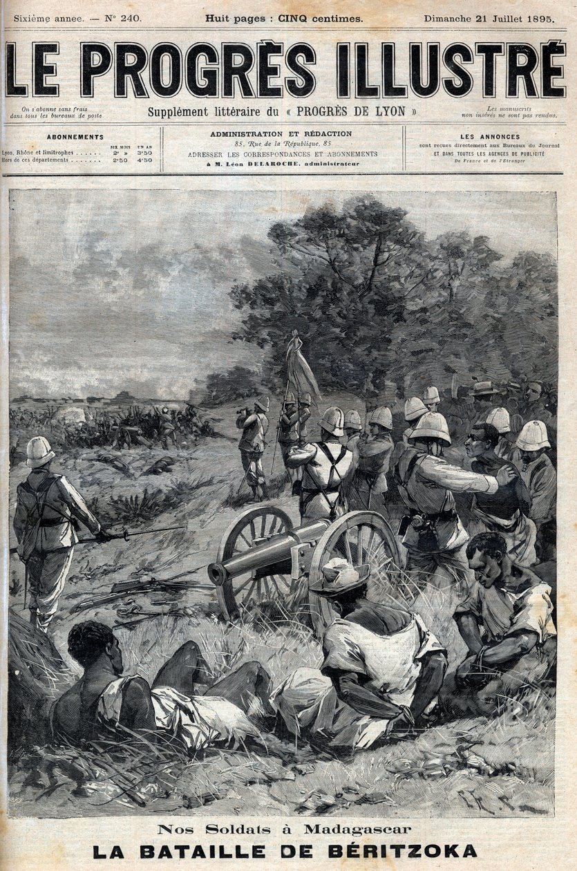 第二次法国-马达加斯加战争（1895年）6月30日，贝里托卡 作者 未知艺术家
