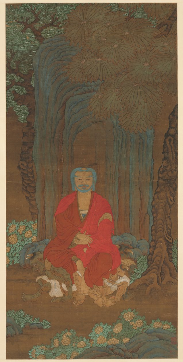 菩提树下的释迦牟尼 作者 未知艺术家