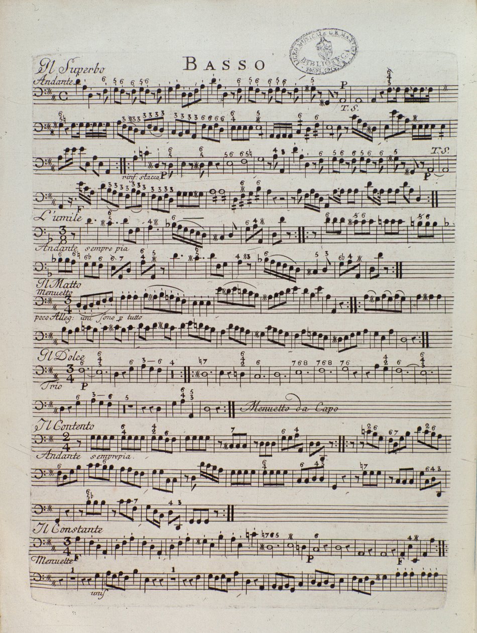 卡尔·迪特斯·冯·迪特斯多夫（Karl Ditters von Dittersdorf）的定期交响曲乐谱页面 作者 未知艺术家