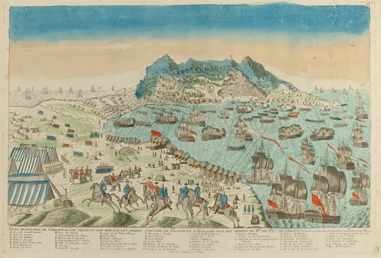 围攻直布罗陀，1782年 作者 不明