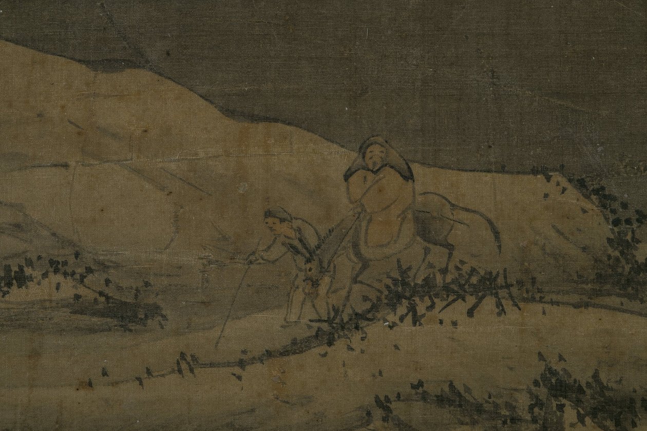 雪景，1368 年至 1644 年间（墨，绢） 作者 未知艺术家