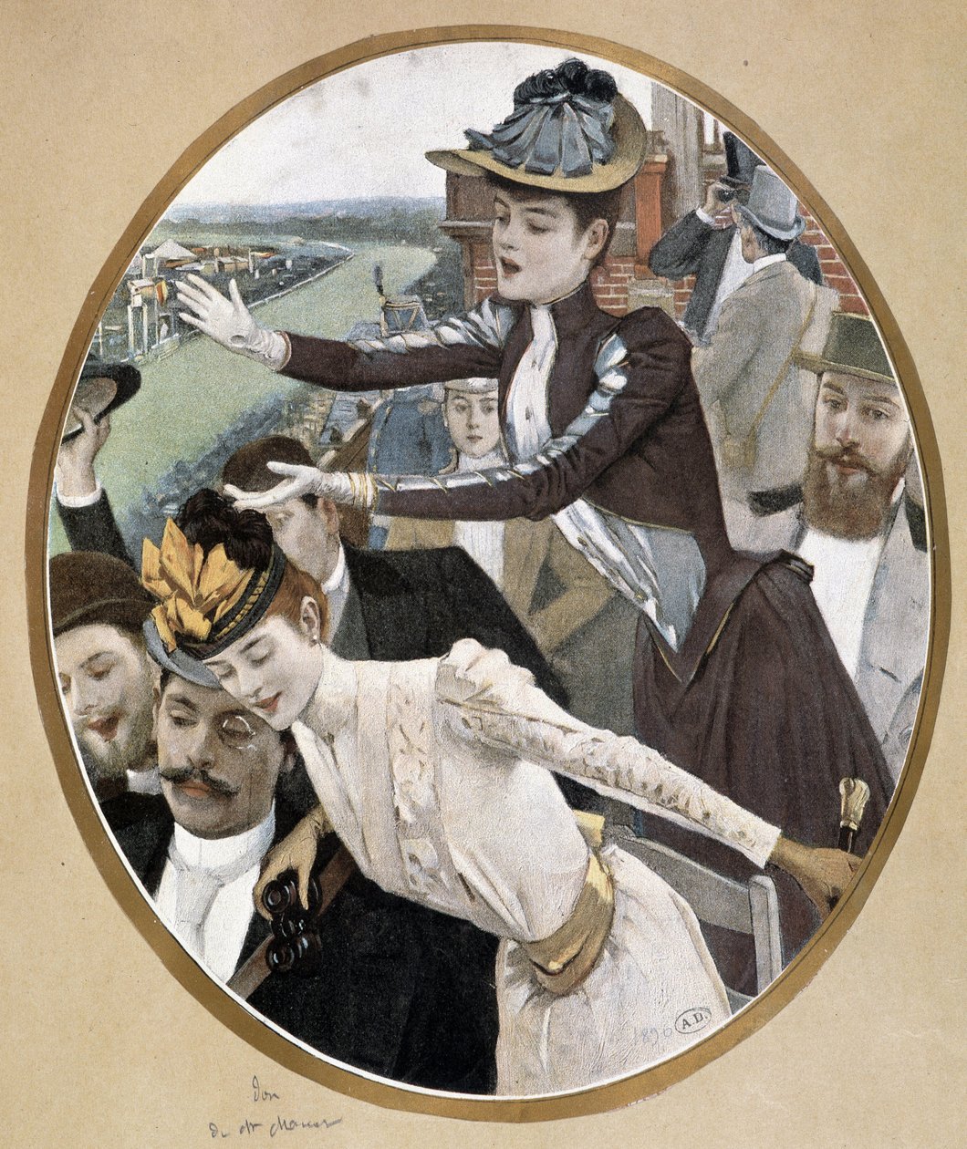 Spectators at the races 作者 未知艺术家