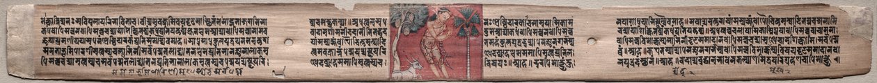 须达那和一头水牛对开页第 115 页（直面），选自《无上阵经》（Gandavyuha-sutra） 作者 未知艺术家