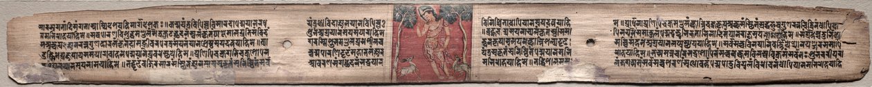 须达那和一对羚羊：对开页 37（直面），选自《甘达维乌哈经》（无上阵经） 作者 未知艺术家