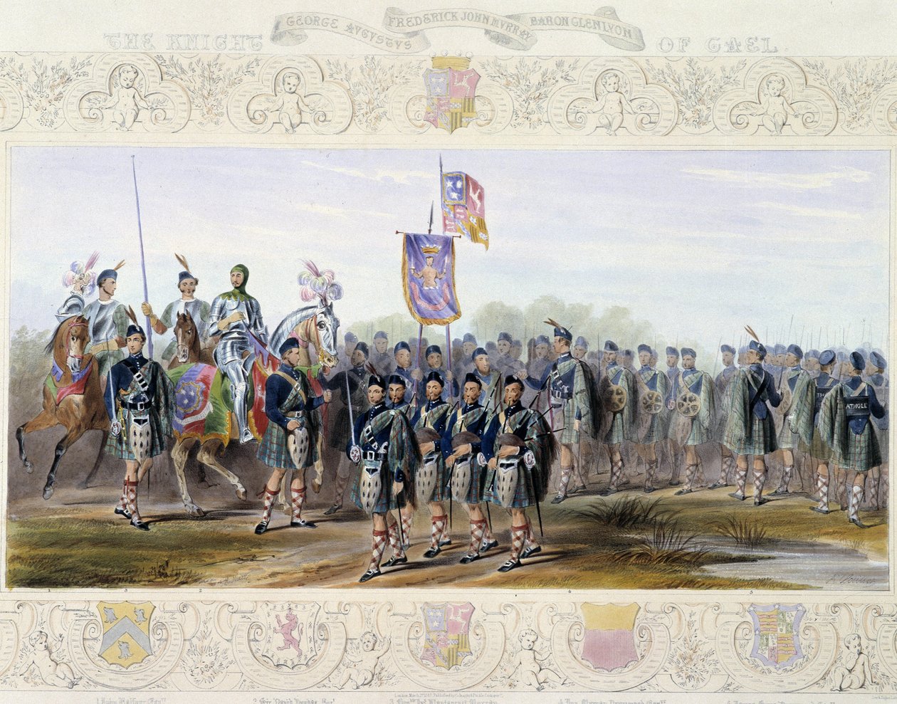 The Armee of Wales - 在 J. Whatman 编的“英格兰骑士”中。 T.M