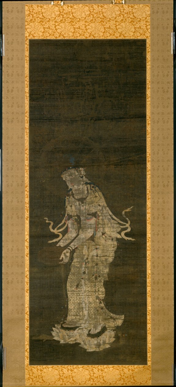 观世音菩萨，选自《阿弥陀佛三位一体》三联画 作者 未知艺术家