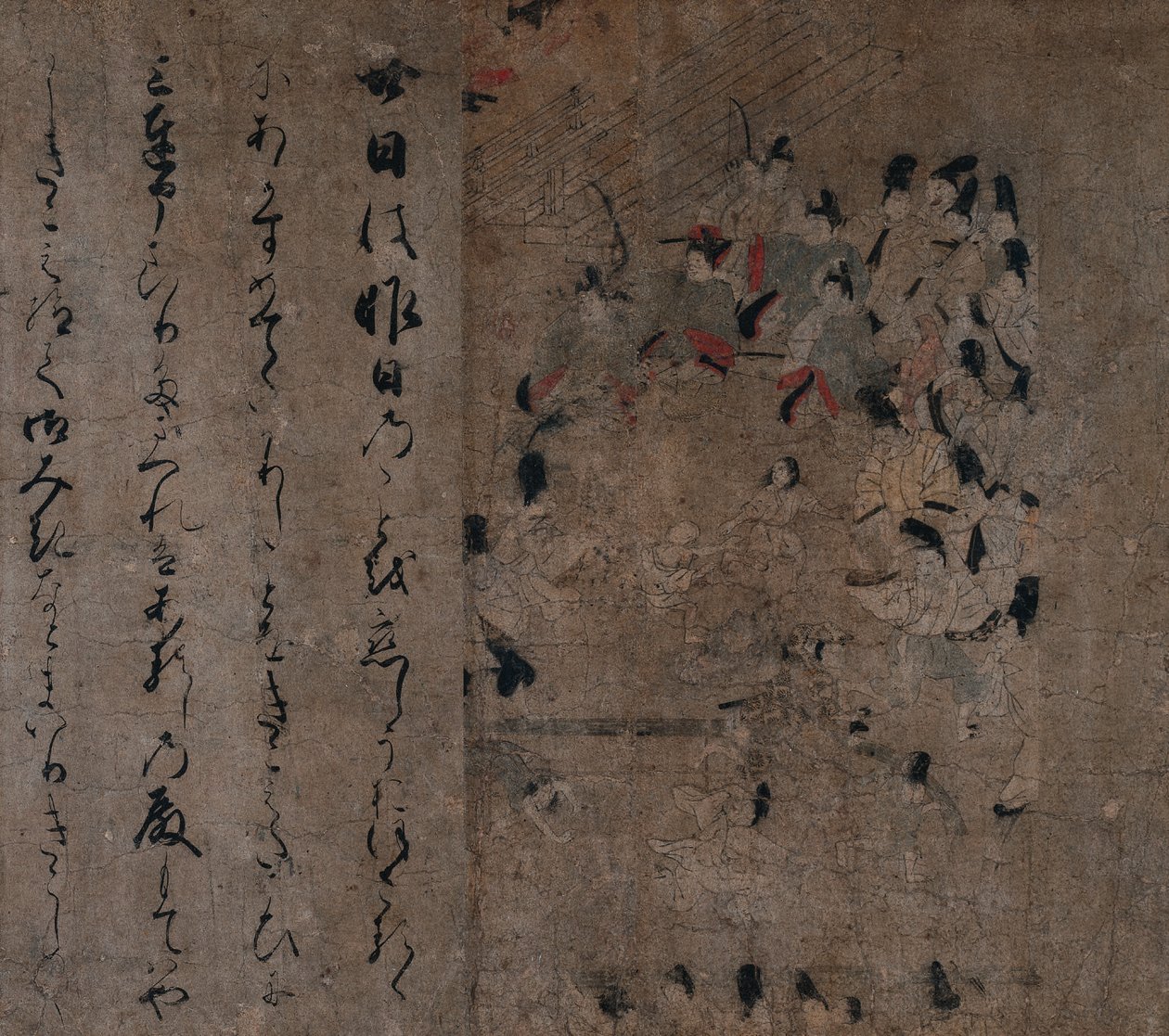天皇出席赛马会：《瑛贺物语》插曲 作者 未知艺术家
