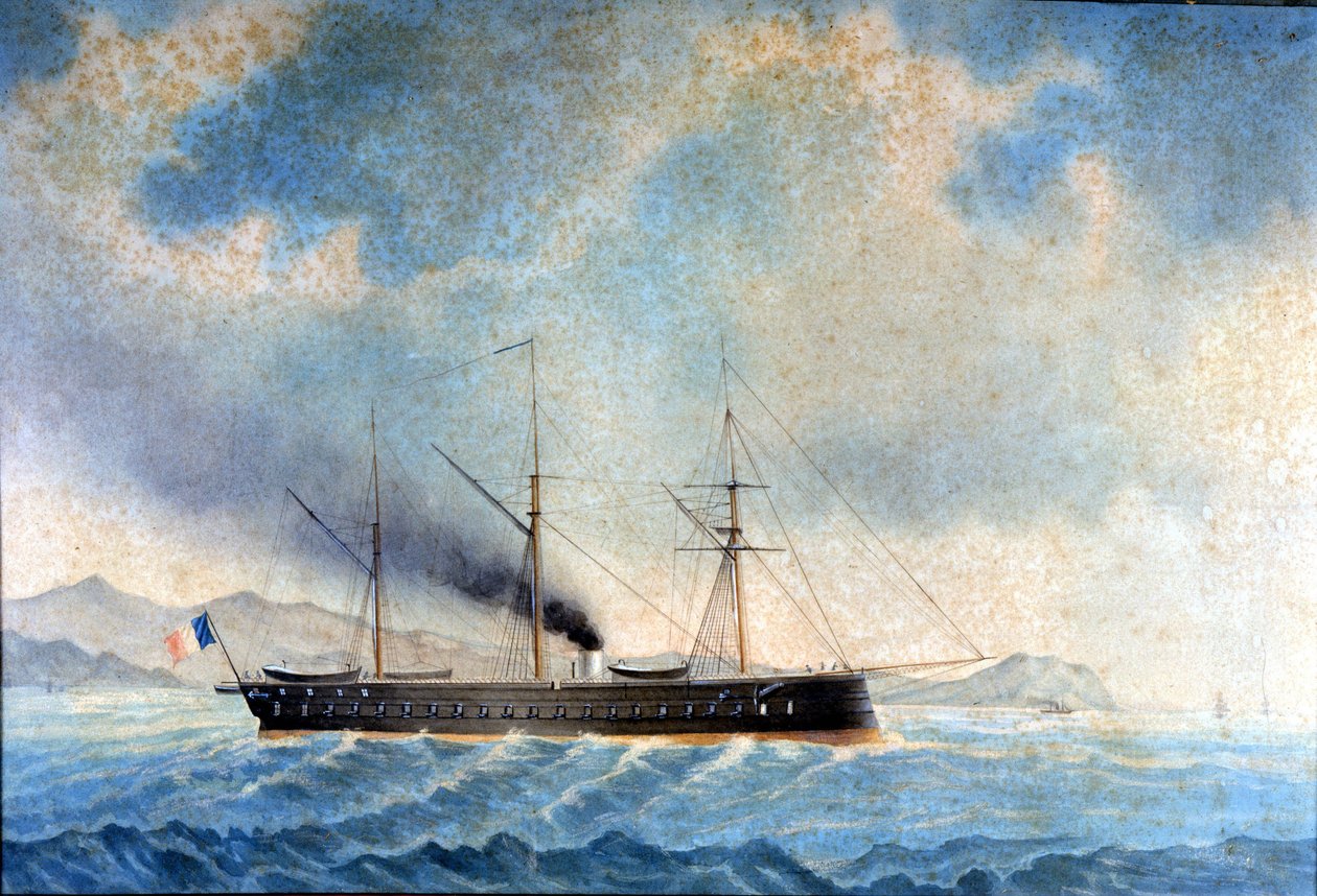 The Frigate Glory. 1859. 作者 未知艺术家