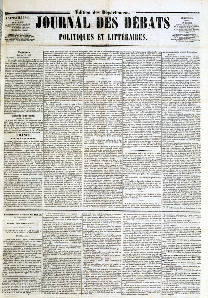 The Journal of Debates of 05/09/1845 作者 未知艺术家