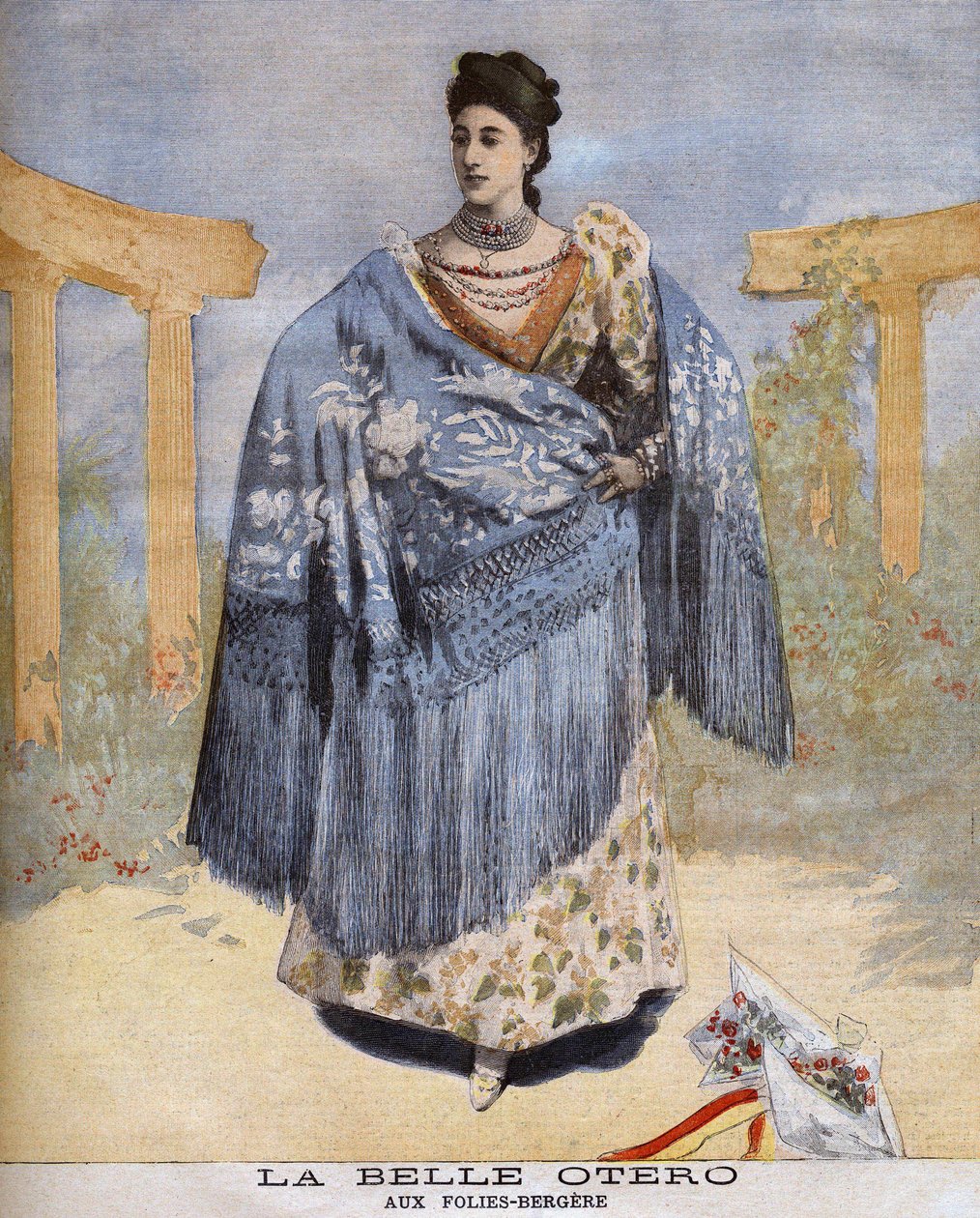1894年，美丽的奥特罗在贝热尔艺博会上。 作者 未知艺术家