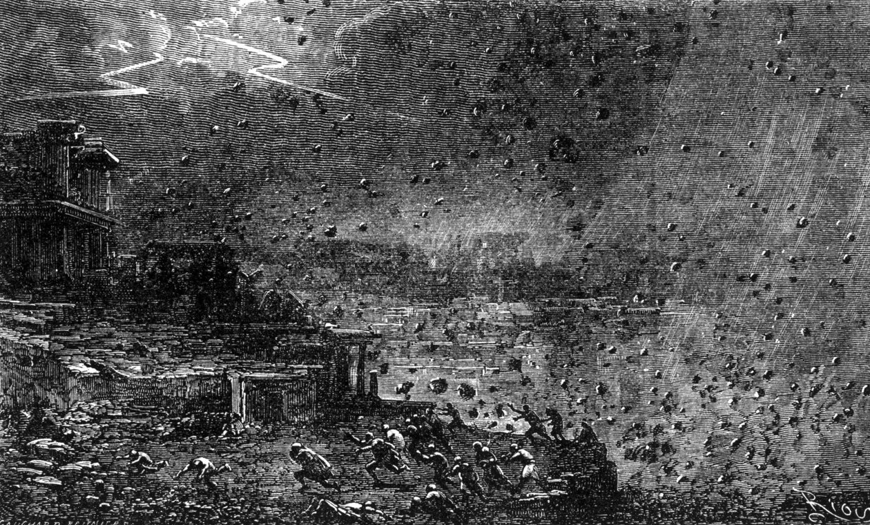 The destruction of Pompei in 
