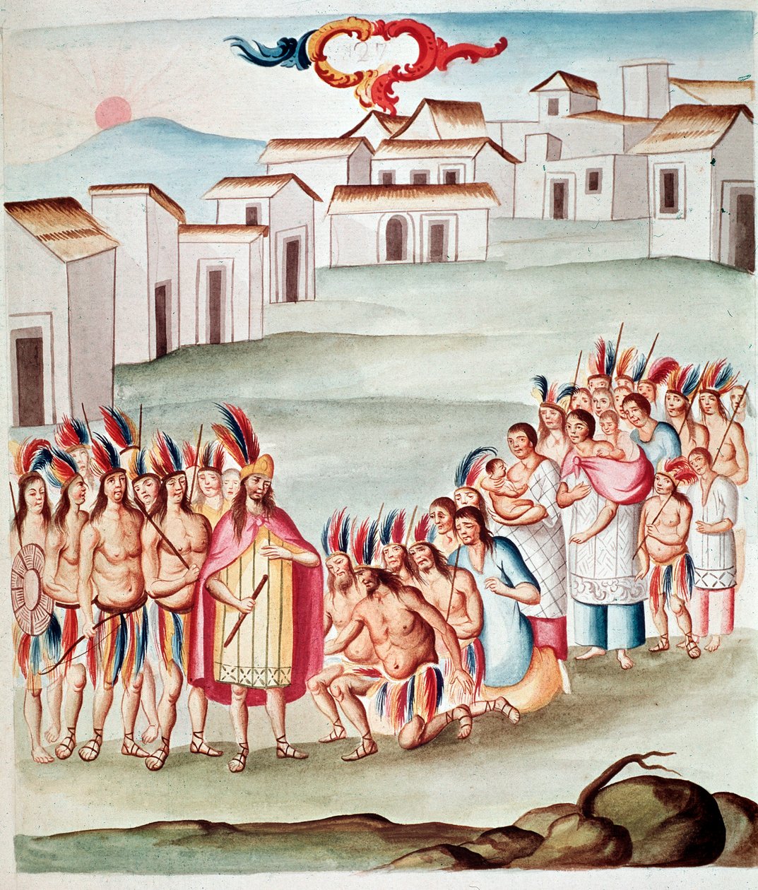 The king meets the prince (Watercolour , c.1770-1780) 作者 未知艺术家