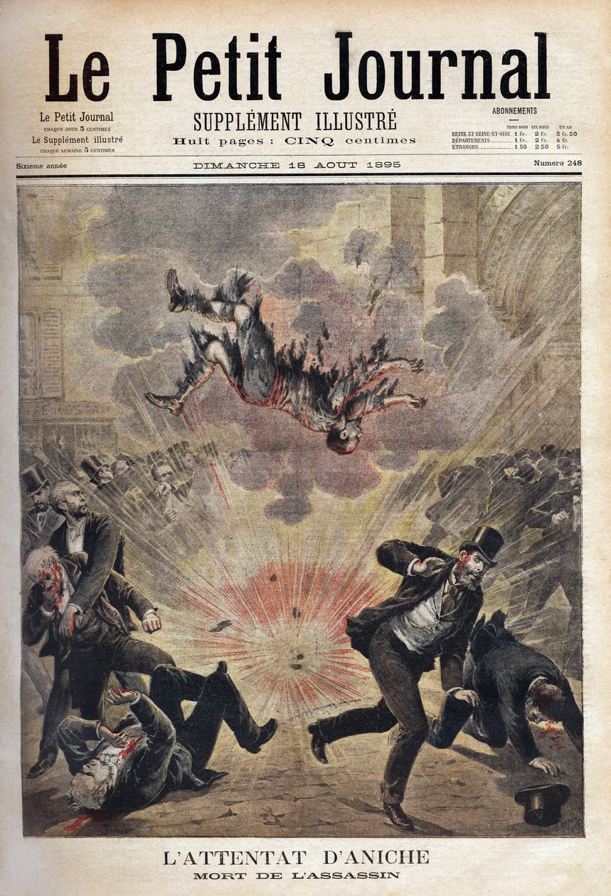 The murderer Clement Decoux is the victim of his attempted attack on Emile Vuillemin (1822-?) , director of Aniche mines, celebrating his fiftieth anniversary at the head of coal production on August 4 作者 未知艺术家